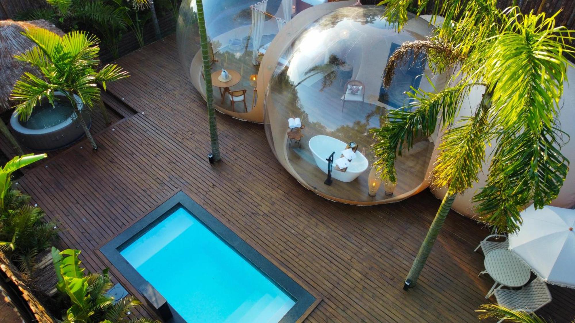 Zion Bubble Glamping Hotel ฟลอเรียนอโปลิส ภายนอก รูปภาพ