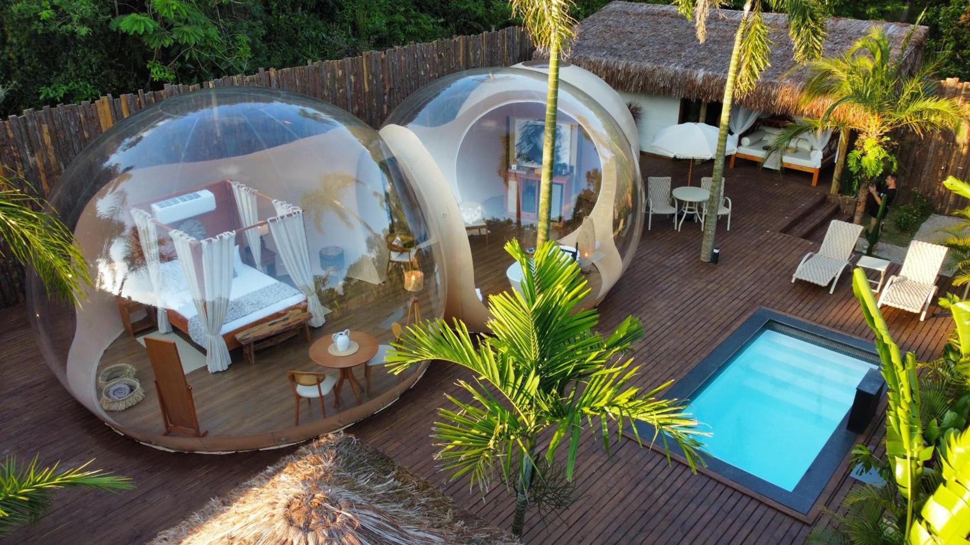 Zion Bubble Glamping Hotel ฟลอเรียนอโปลิส ภายนอก รูปภาพ