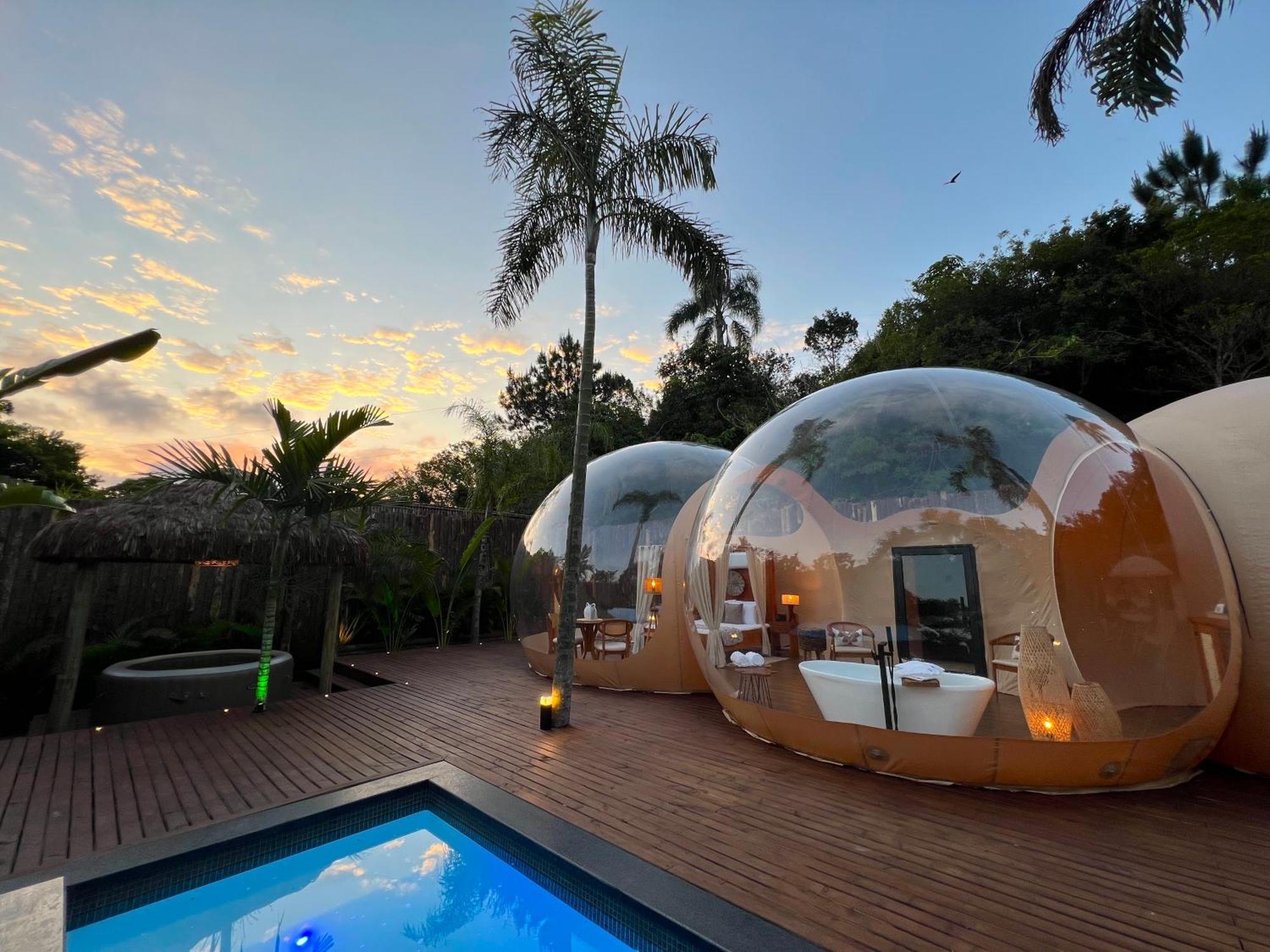 Zion Bubble Glamping Hotel ฟลอเรียนอโปลิส ภายนอก รูปภาพ