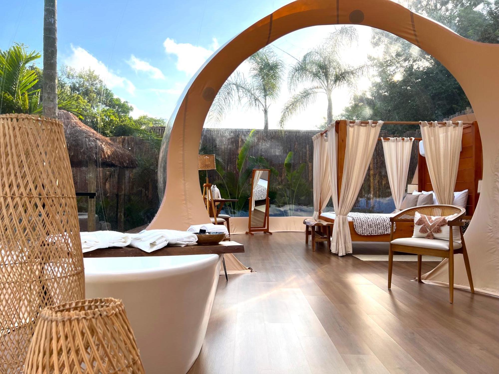 Zion Bubble Glamping Hotel ฟลอเรียนอโปลิส ภายนอก รูปภาพ
