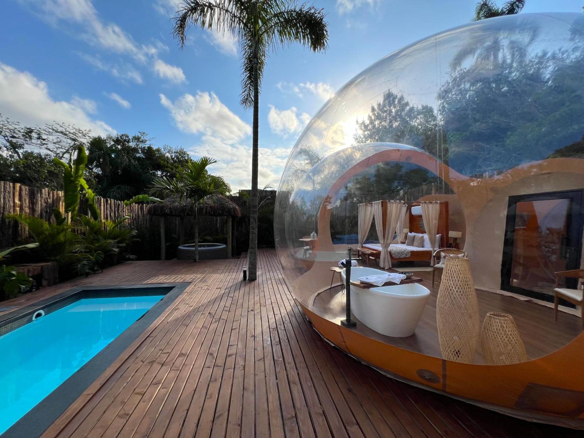 Zion Bubble Glamping Hotel ฟลอเรียนอโปลิส ภายนอก รูปภาพ
