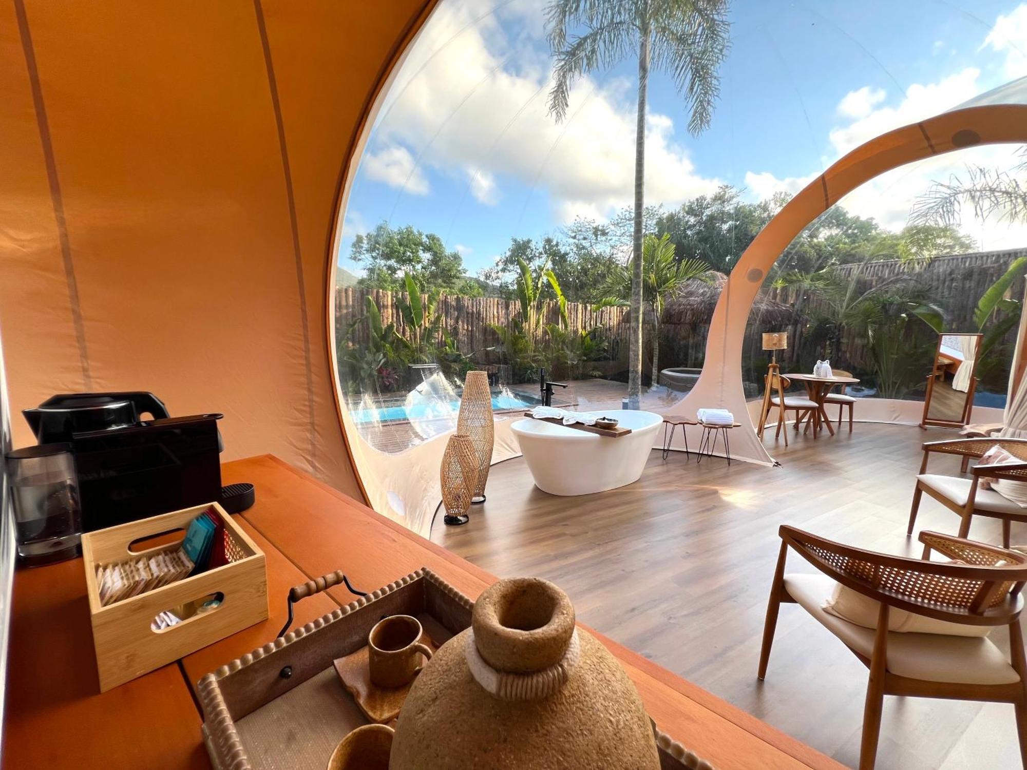 Zion Bubble Glamping Hotel ฟลอเรียนอโปลิส ภายนอก รูปภาพ