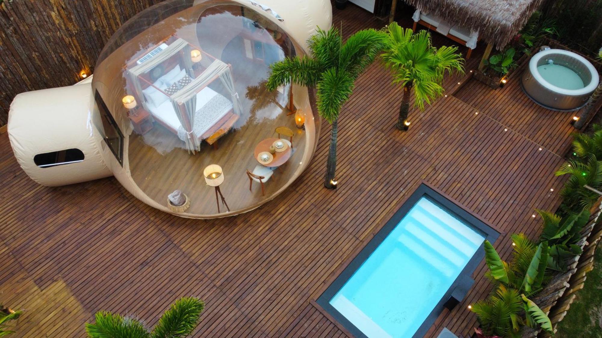 Zion Bubble Glamping Hotel ฟลอเรียนอโปลิส ภายนอก รูปภาพ