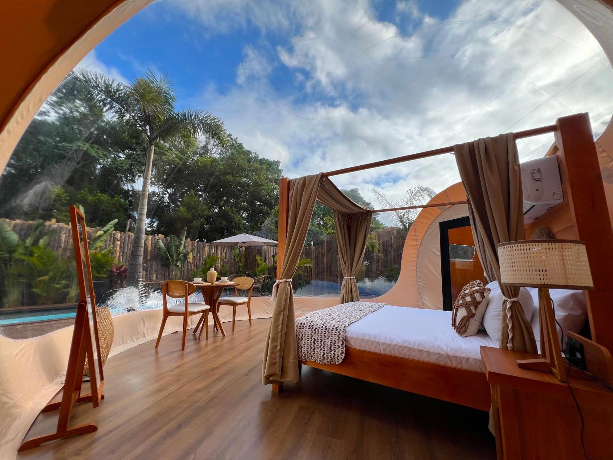 Zion Bubble Glamping Hotel ฟลอเรียนอโปลิส ภายนอก รูปภาพ