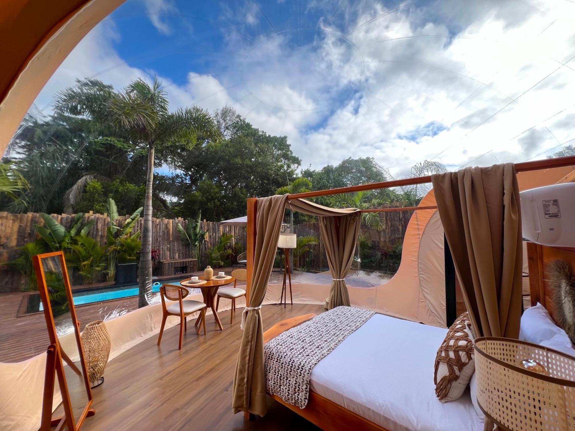 Zion Bubble Glamping Hotel ฟลอเรียนอโปลิส ภายนอก รูปภาพ
