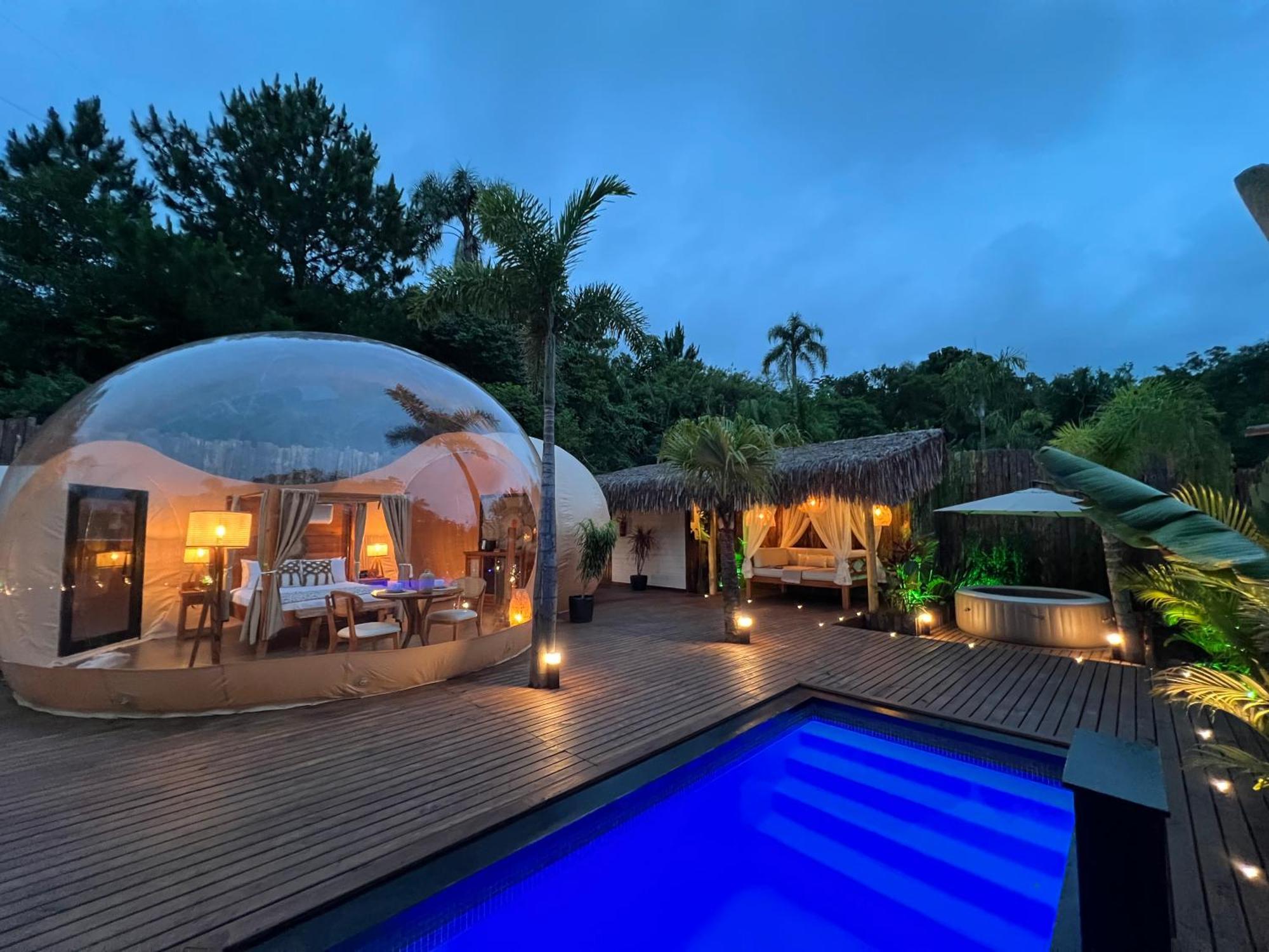 Zion Bubble Glamping Hotel ฟลอเรียนอโปลิส ภายนอก รูปภาพ