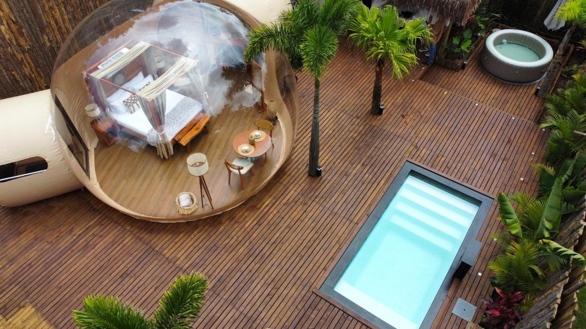 Zion Bubble Glamping Hotel ฟลอเรียนอโปลิส ภายนอก รูปภาพ