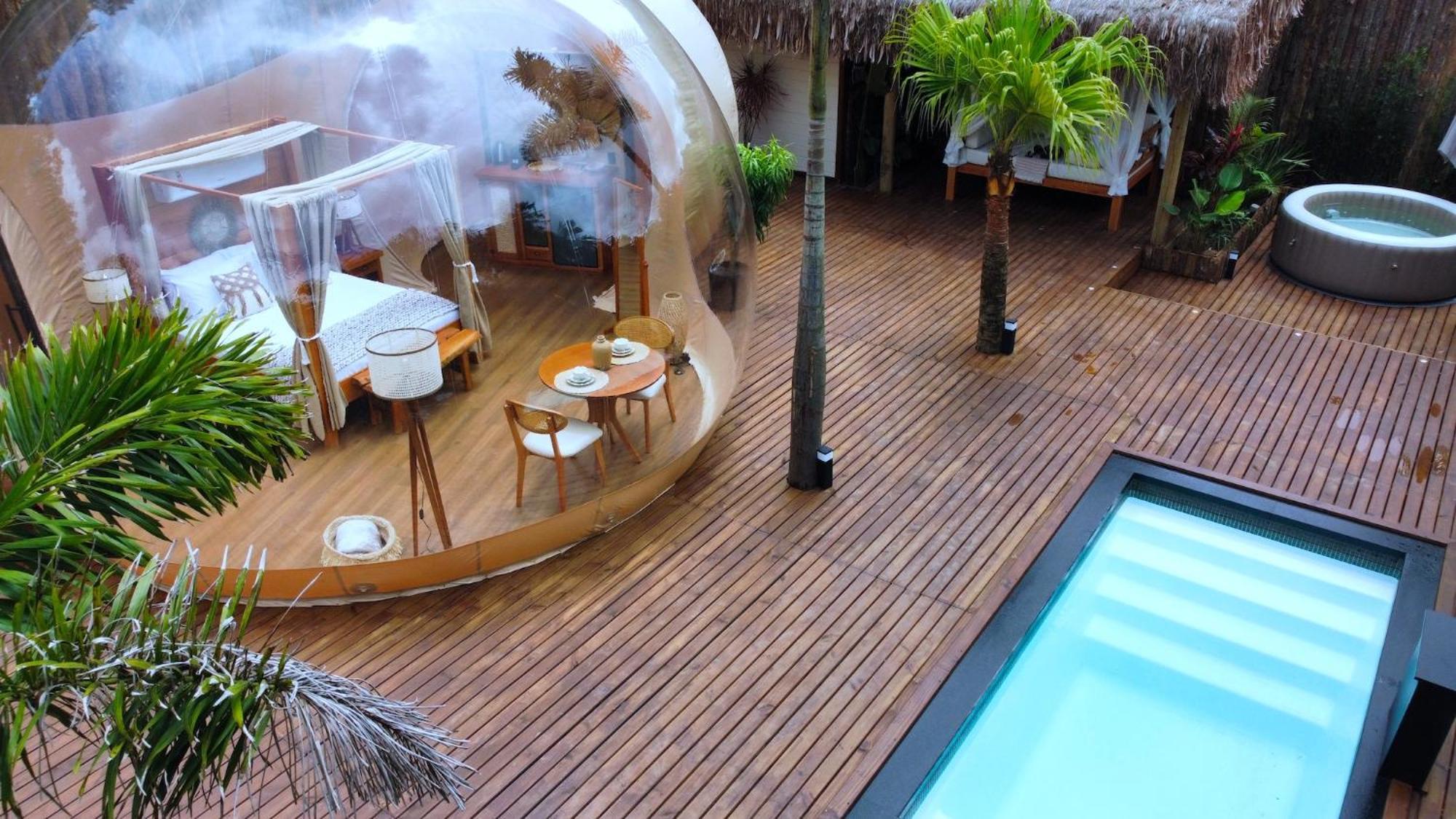 Zion Bubble Glamping Hotel ฟลอเรียนอโปลิส ภายนอก รูปภาพ